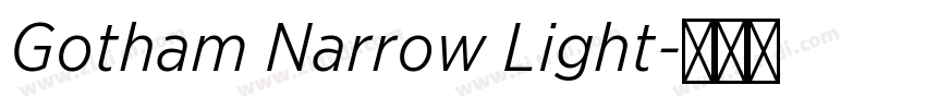 Gotham Narrow Light字体转换